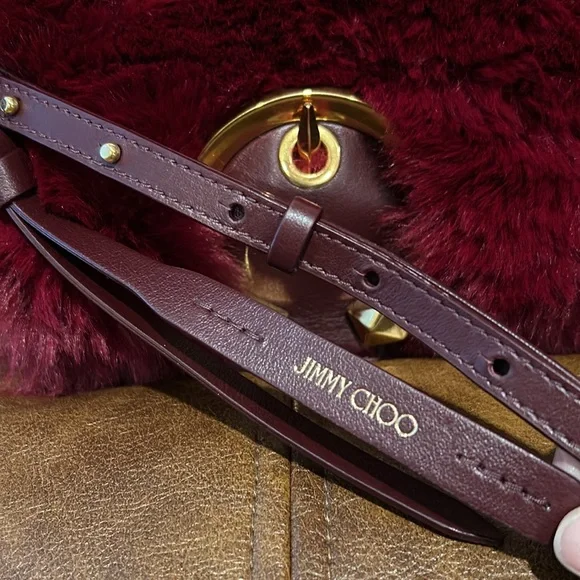 🚫SOLD🚫SOLD🚫 Jimmy Choo Madeline Faux Fur Crossbody Clutch Bag - Picture 13 of 15